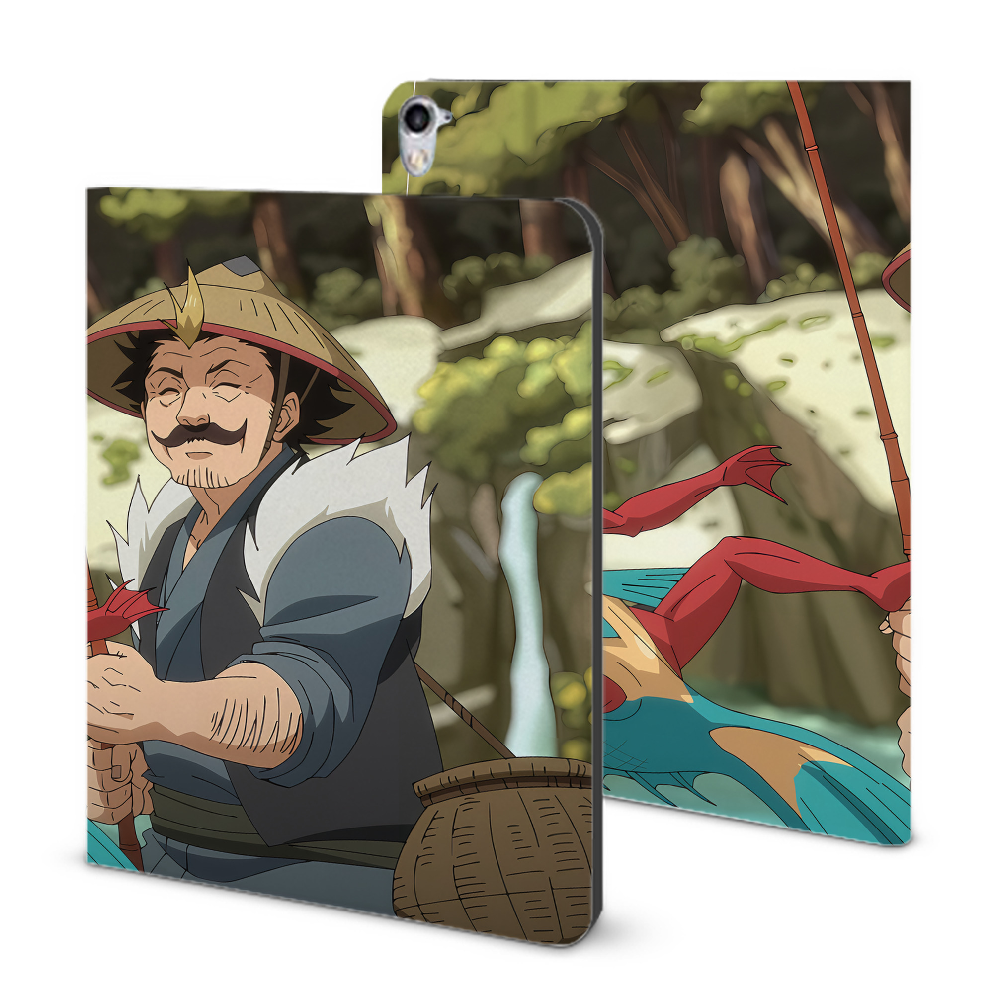 （画像用） 転スラ Regarding Reincarnated to Slime IPad ケース ブック型 PUレザー TPU 耐衝撃 軽量 薄型 ペン収納なし 全面保護 IPad 各モデル対応